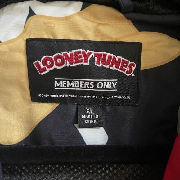 Looney Tunes Windbreaker Rain Jacket Full Zipper Size XL - Picture 3 of 11